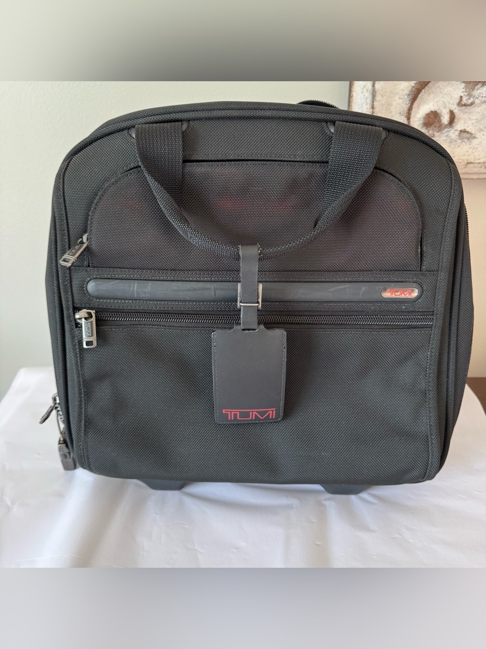 TUMI Rolling Suitcase with Handle for Under Airplane Seat